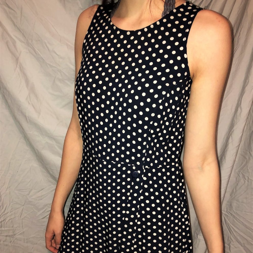 Women's Polka Dot Romper Dress